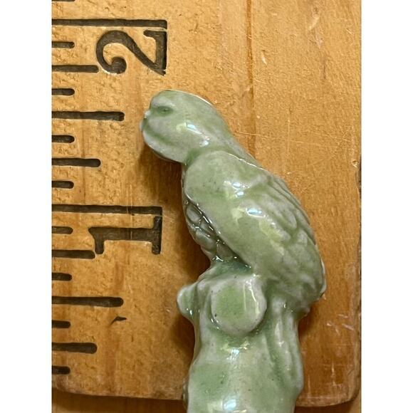 Vintage Wade of England Noah's Ark Green Ceramic Parrot. - Picture 5 of 5